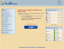 Tablet Screenshot of ludoteca.com